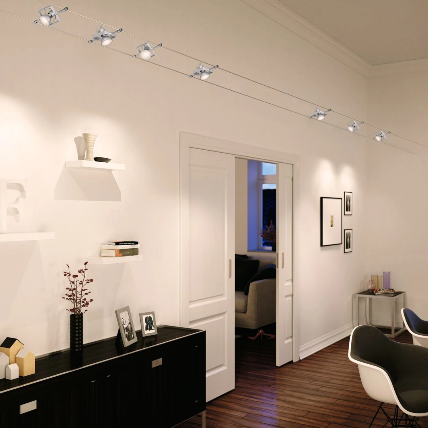 Paulmann Wire Mac II Seilsystem 7fl. Chrom 5 Paulmann Wire Mac II Seilsystem 7fl. Chrom – Bild 5