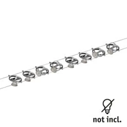 Paulmann Cardan Seilsystem 8fl. Chrom Matt/chrom -Paulmann Verkaufsgeschäft 7602922 2