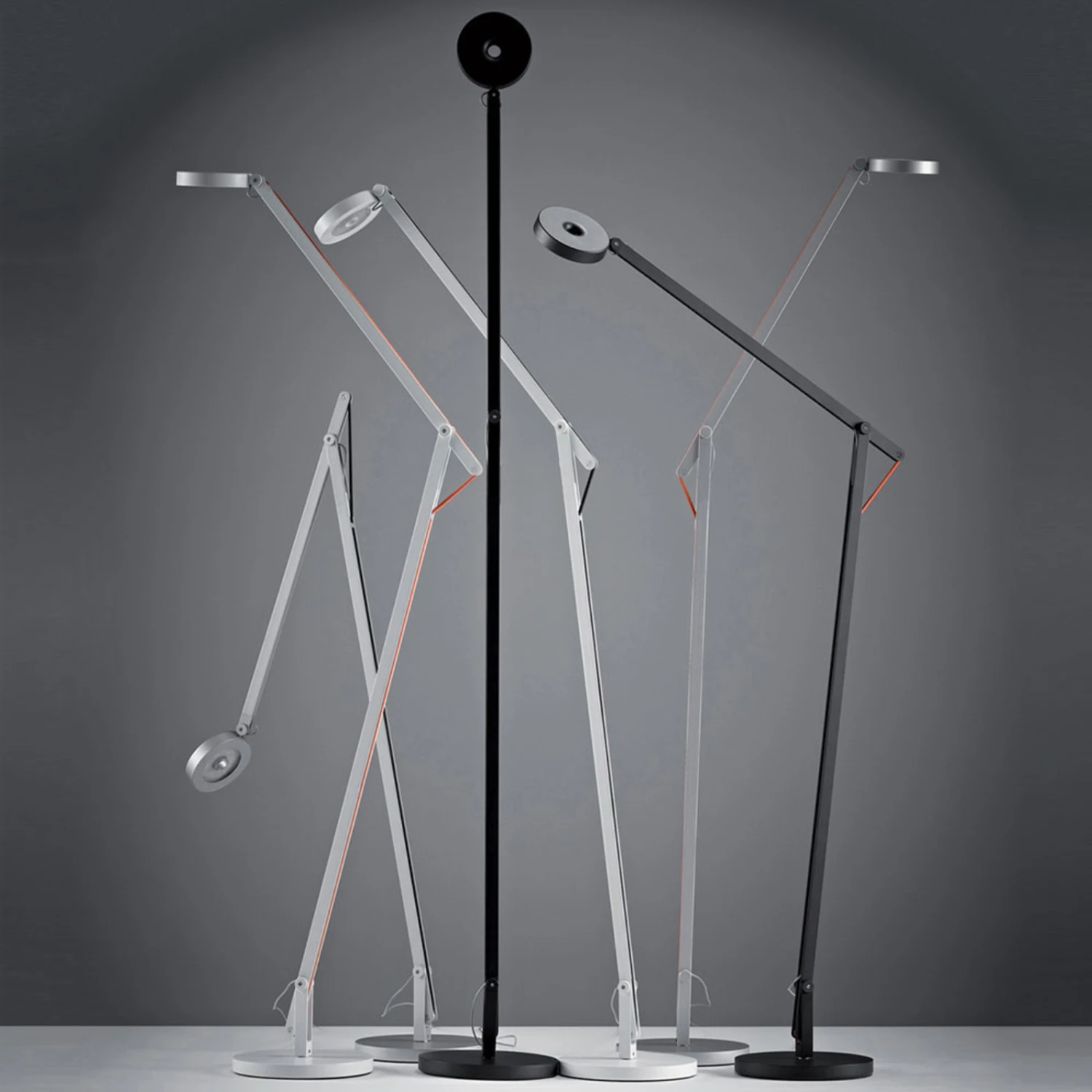 Rotaliana String F1 DTW Stehlampe Schwarz, Orange 2 Rotaliana String F1 DTW Stehlampe Schwarz, Orange – Bild 2