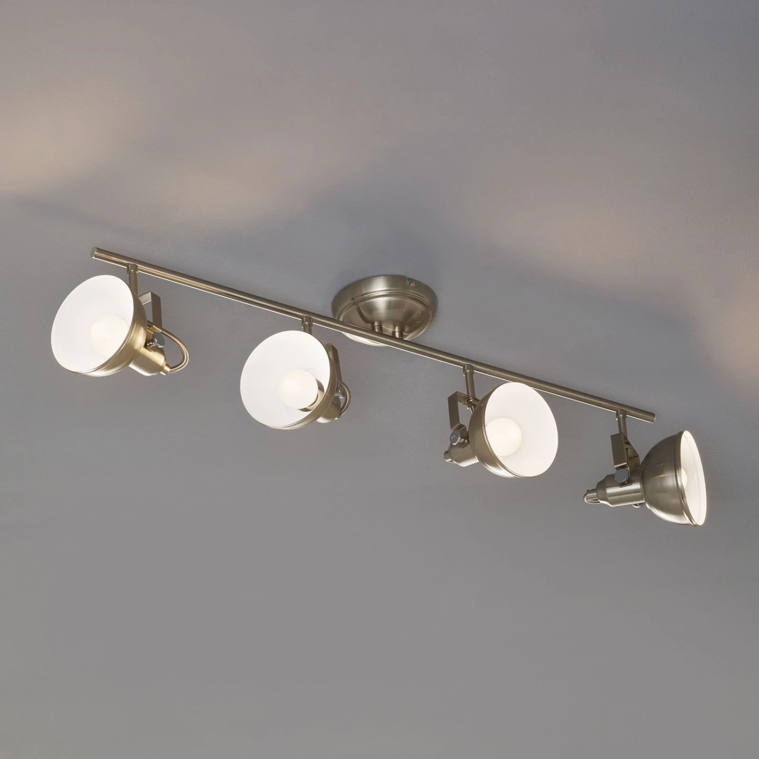 Deckenleuchte Gina, Vierflammig, Nickel Matt 1 Deckenleuchte Gina, Vierflammig, Nickel Matt