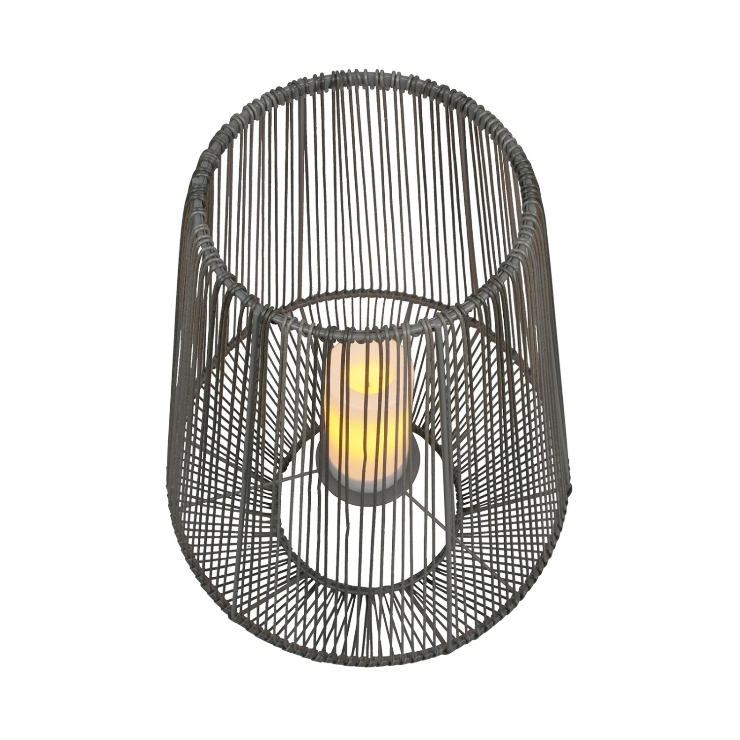 LED-Solartischleuchte Mineros, Grau, Höhe 51 Cm 3 LED-Solartischleuchte Mineros, Grau, Höhe 51 Cm – Bild 3