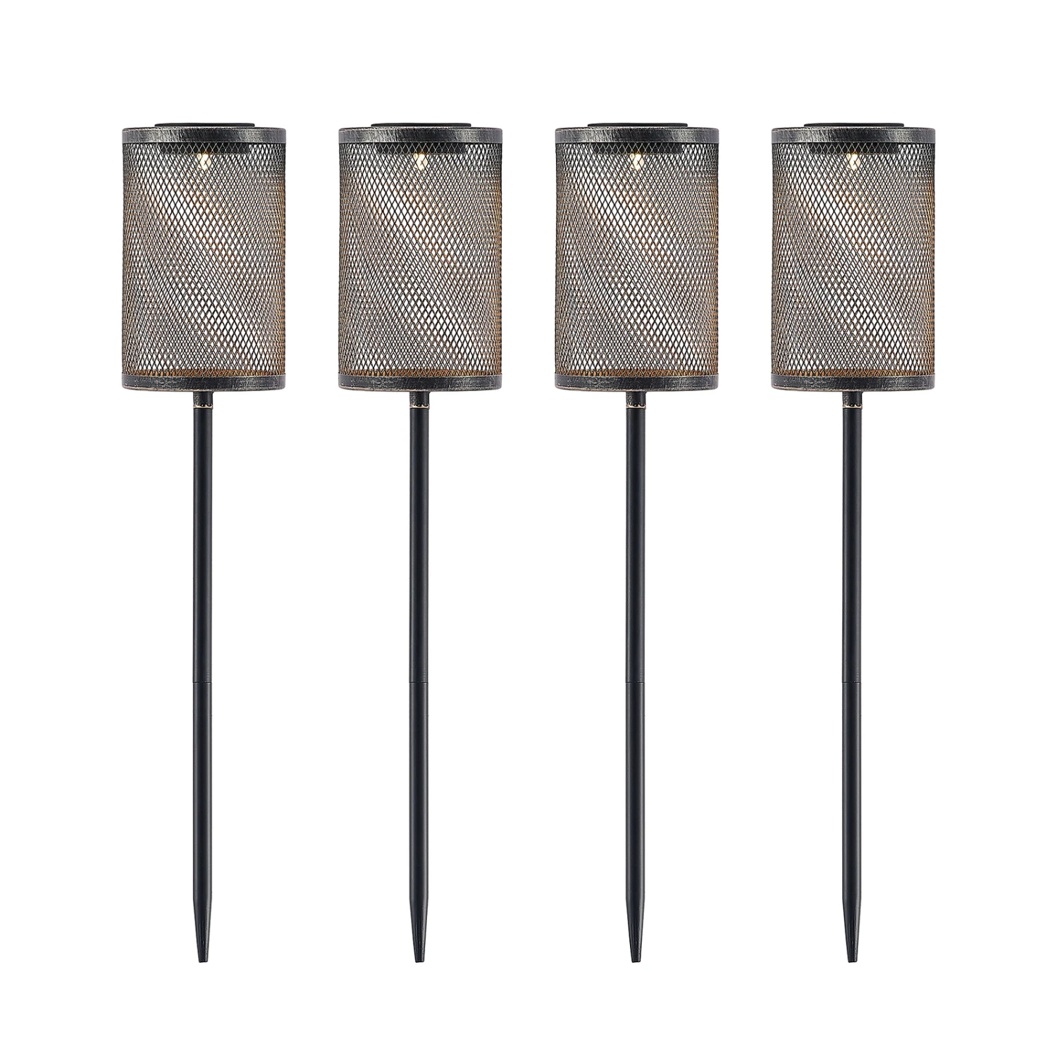 Lindby Wigand LED-Solarleuchte Erdspieß 4er-Pack 6 Lindby Wigand LED-Solarleuchte Erdspieß 4er-Pack – Bild 6