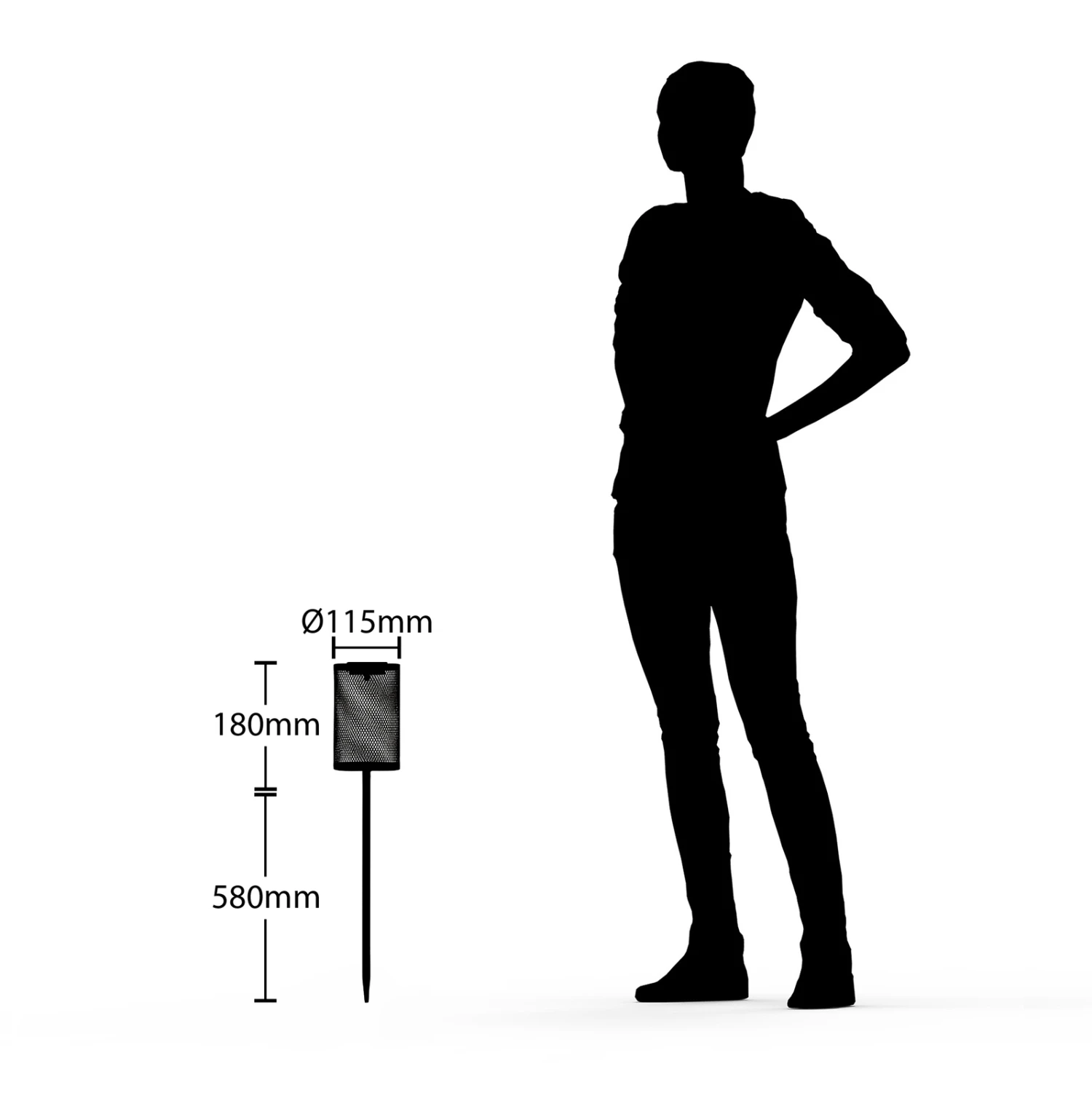 Lindby Wigand LED-Solarleuchte Erdspieß 4er-Pack 7 Lindby Wigand LED-Solarleuchte Erdspieß 4er-Pack – Bild 7