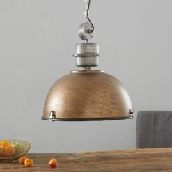 Braune Hängeleuchte Bikkel XXL Im Industriedesign 6 Braune Hängeleuchte Bikkel XXL Im Industriedesign -Paulmann Verkaufsgeschäft 8509750 1