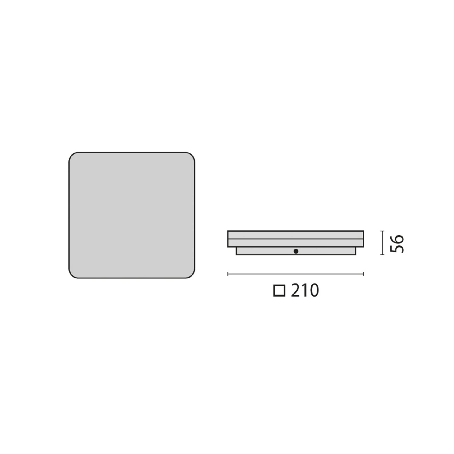 LED-Deckenlampe WL210 Eckig Kunststoff 15W 21x21cm 4 LED-Deckenlampe WL210 Eckig Kunststoff 15W 21x21cm – Bild 4