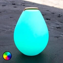 LED-Dekorationsleuchte Vessel 2S Mit Holzgriff