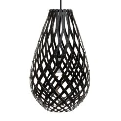David Trubridge Koura Pendellampe 50 Cm Schwarz