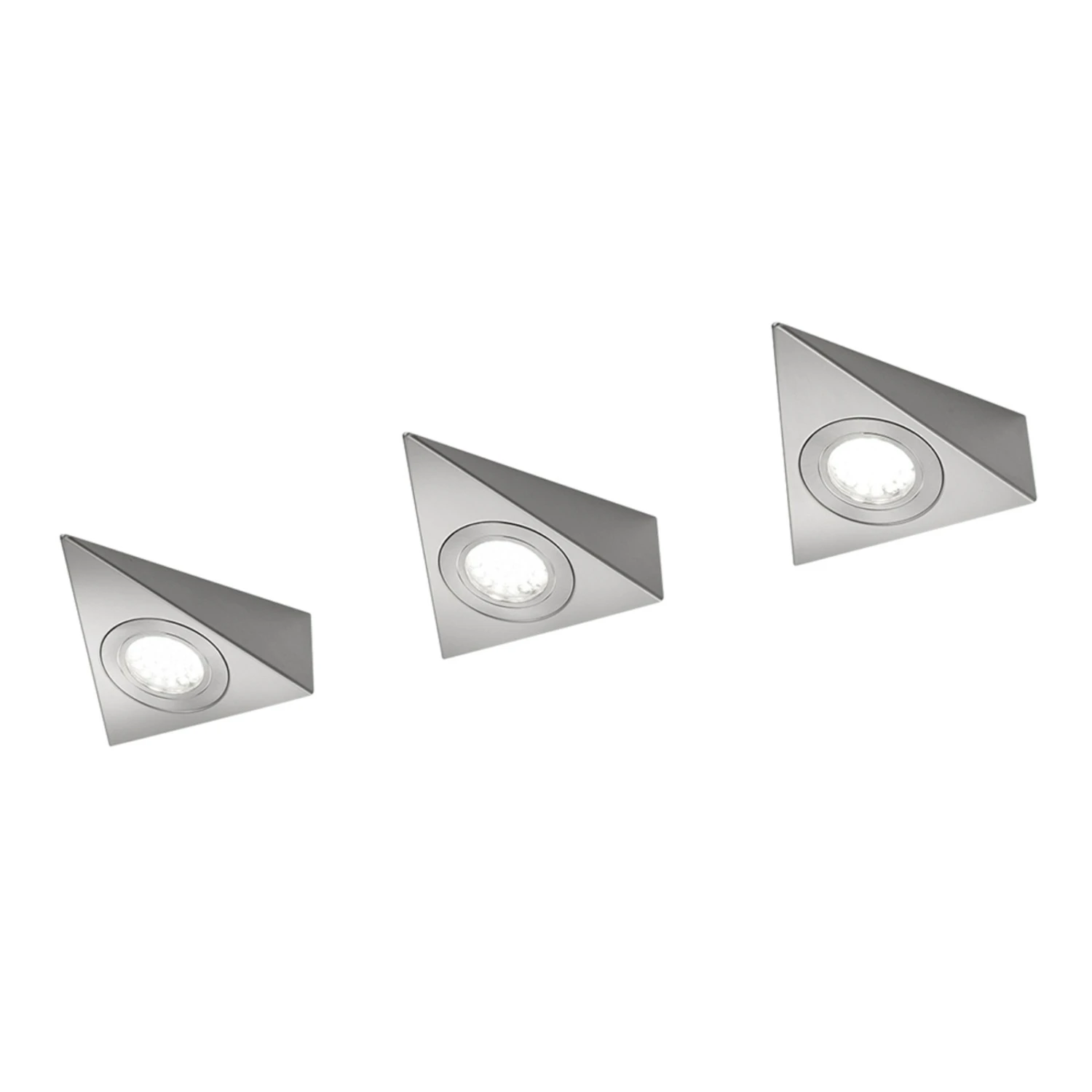 LED-Unterschrankleuchte Ecco 3er-Set, Nickel Matt 3 LED-Unterschrankleuchte Ecco 3er-Set, Nickel Matt – Bild 3