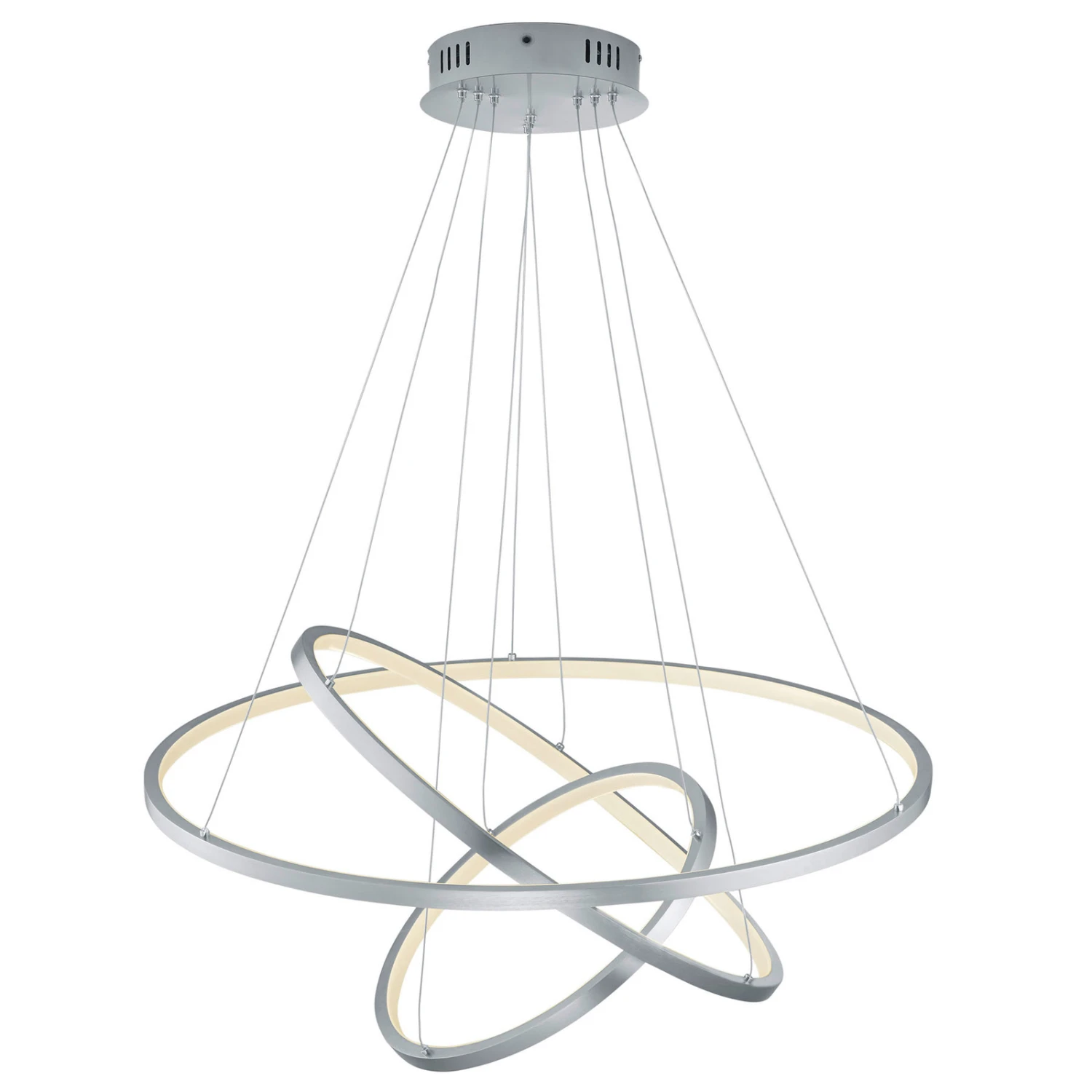 Trio WiZ Aaron Smarte LED-Hängeleuchte Nickel Matt 2 Trio WiZ Aaron Smarte LED-Hängeleuchte Nickel Matt – Bild 2