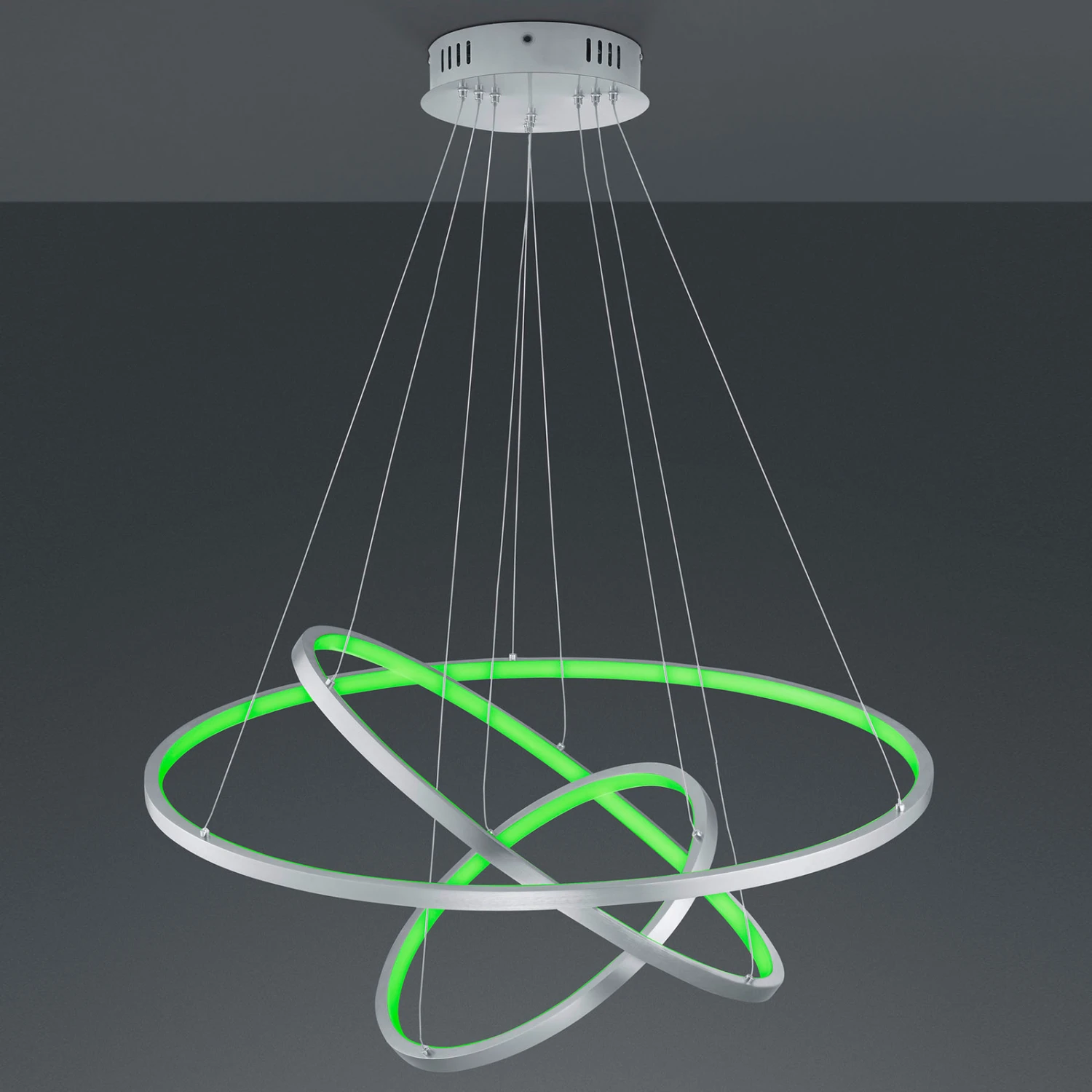 Trio WiZ Aaron Smarte LED-Hängeleuchte Nickel Matt 8 Trio WiZ Aaron Smarte LED-Hängeleuchte Nickel Matt – Bild 8