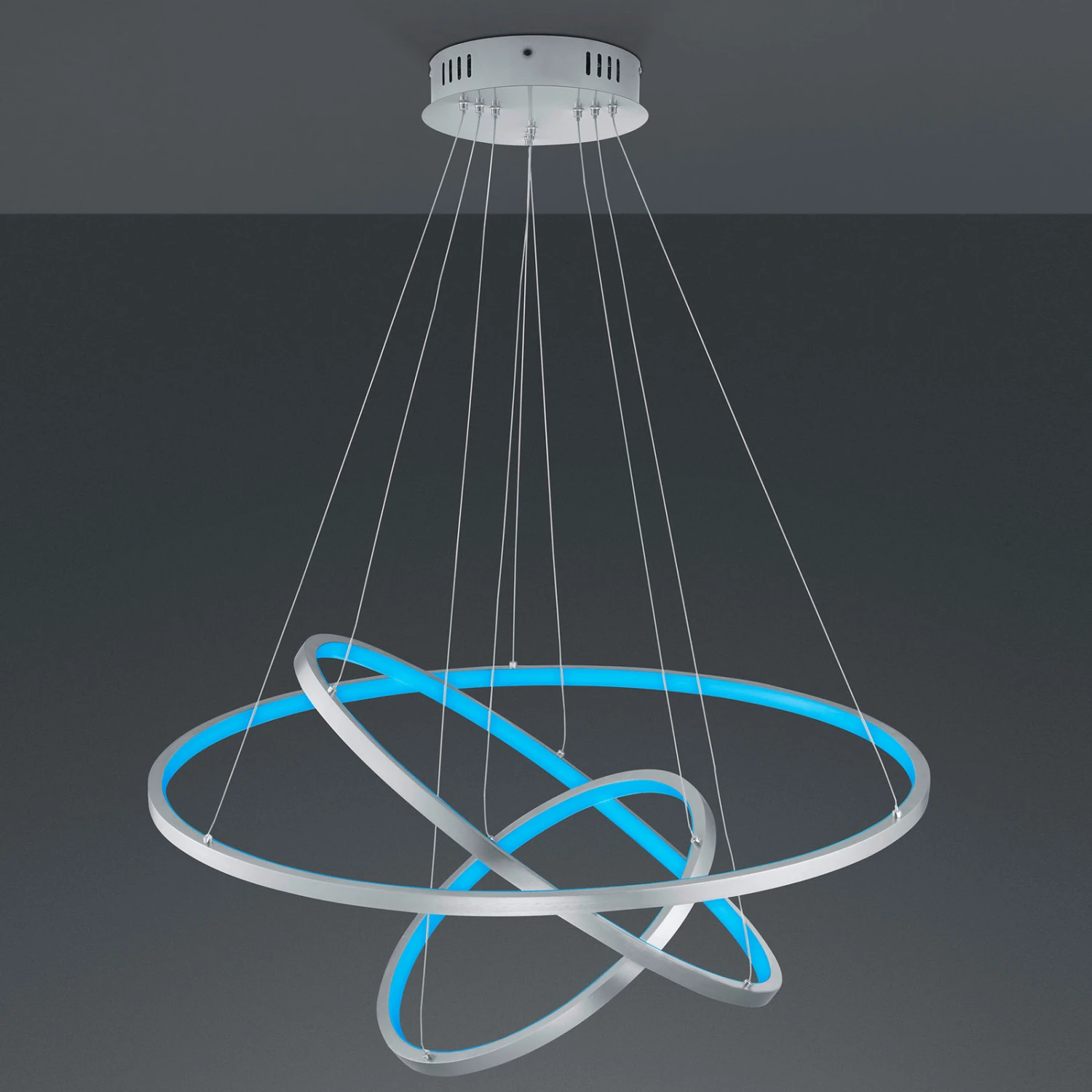 Trio WiZ Aaron Smarte LED-Hängeleuchte Nickel Matt 9 Trio WiZ Aaron Smarte LED-Hängeleuchte Nickel Matt – Bild 9