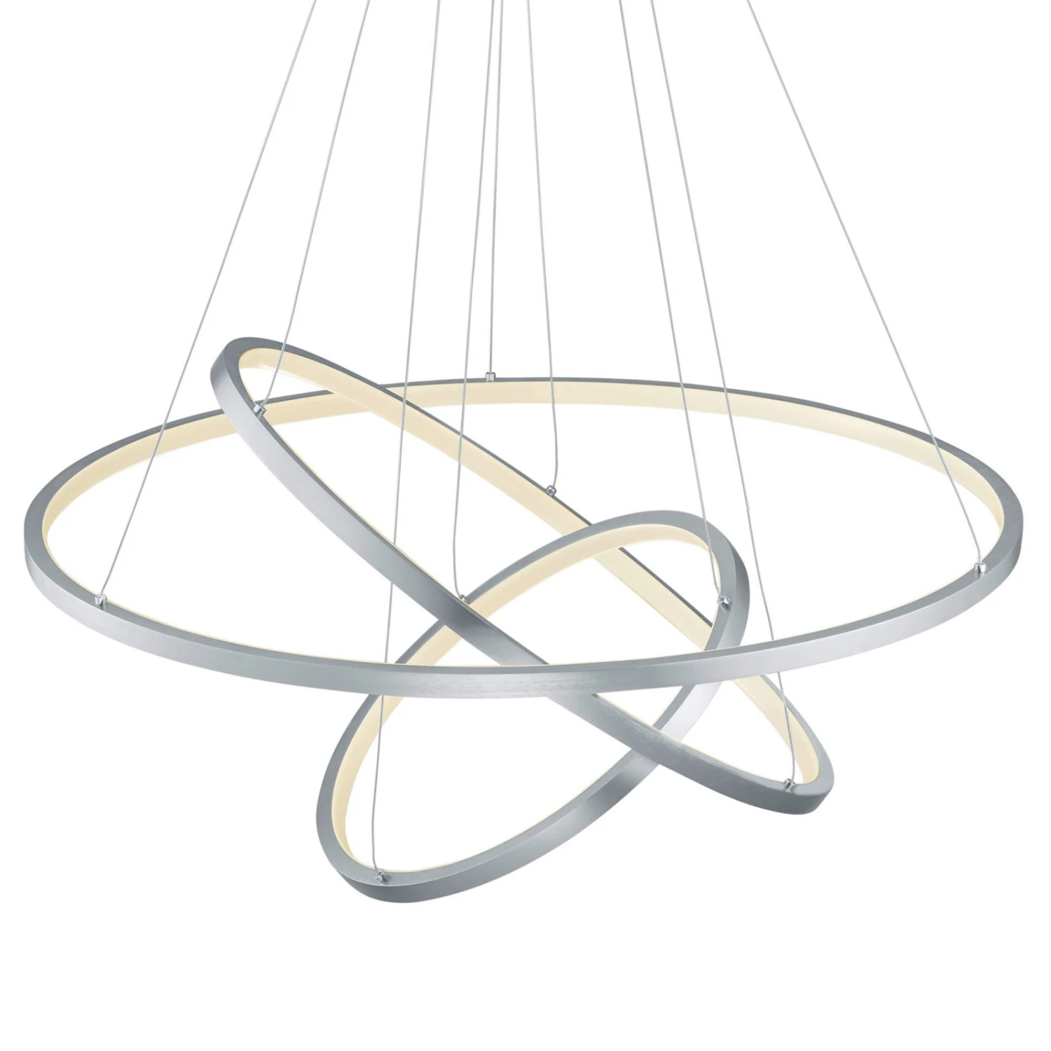 Trio WiZ Aaron Smarte LED-Hängeleuchte Nickel Matt 1 Trio WiZ Aaron Smarte LED-Hängeleuchte Nickel Matt