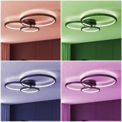 Trio WiZ Aaron Smarte LED-Deckenleuchte, Anthrazit 14 Trio WiZ Aaron Smarte LED-Deckenleuchte, Anthrazit -Paulmann Verkaufsgeschäft 9011007 6