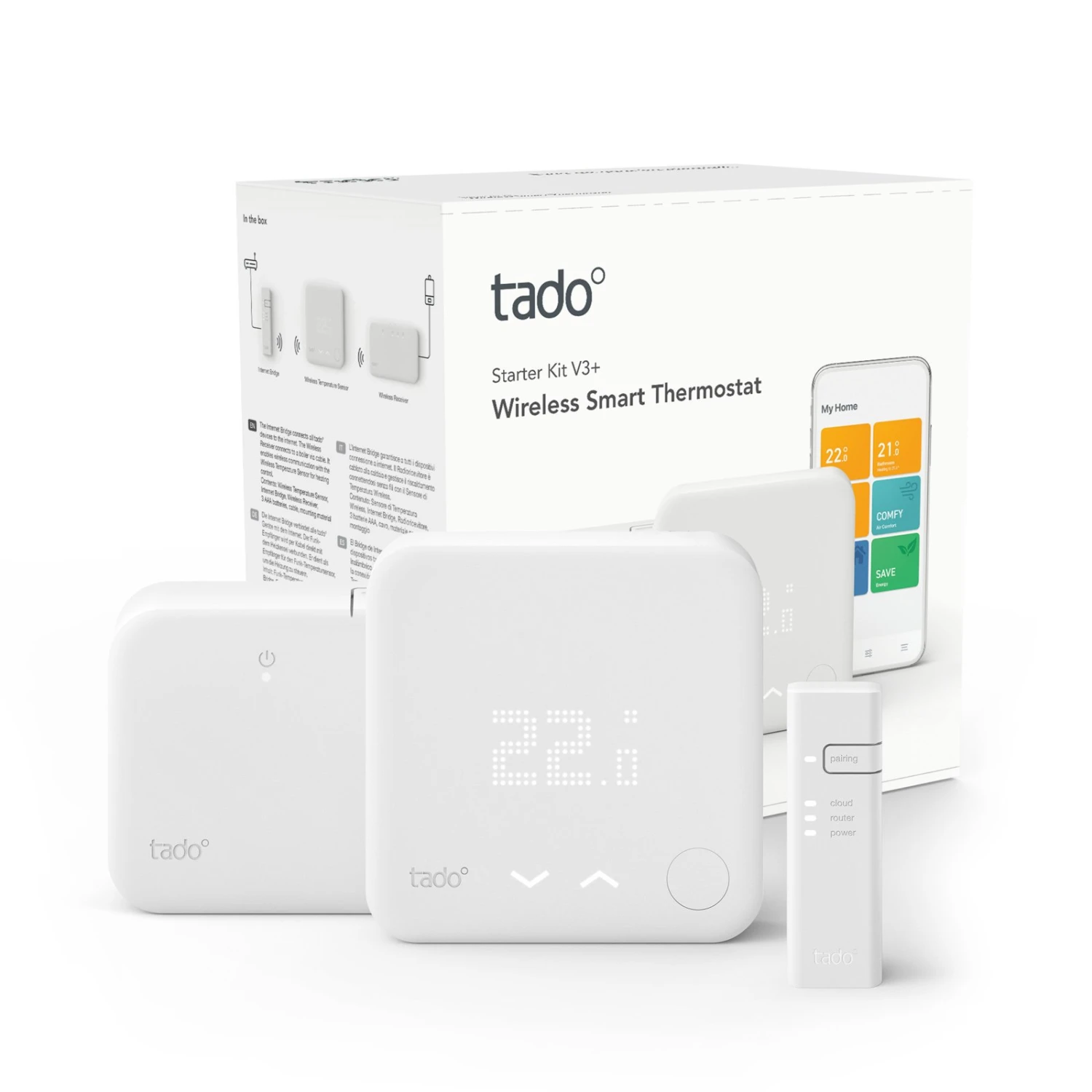 Tado° Smartes Thermostat Starter Kit V3+ Mit Funk 1 Tado° Smartes Thermostat Starter Kit V3+ Mit Funk