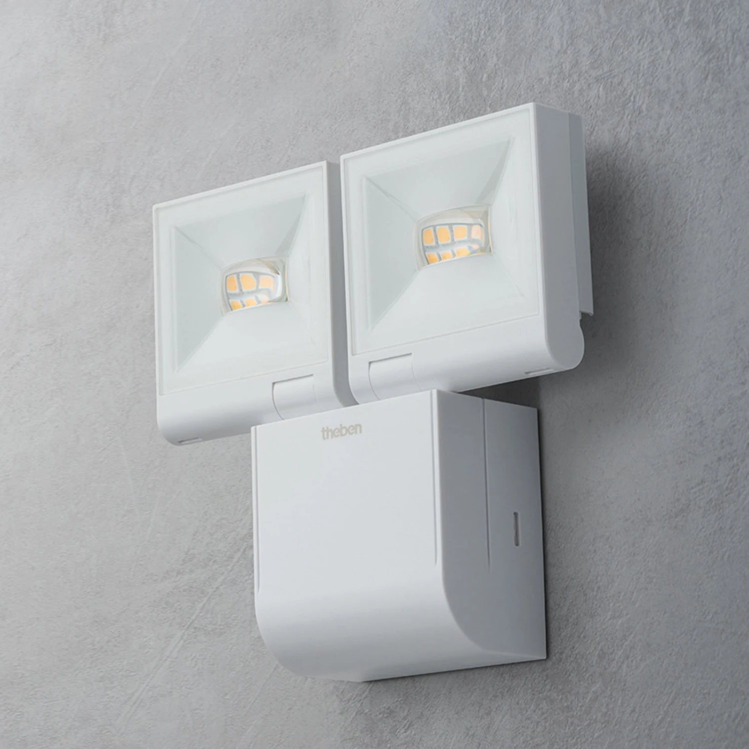 Theben TheLeda S20L Strahler Zweiflammig Weiß 1 Theben TheLeda S20L Strahler Zweiflammig Weiß