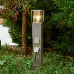 Mit 2 Steckdosen - Wegeleuchte Rhodos