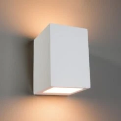 Zaio - Eckige Halogenwandleuchte, Bemalbar