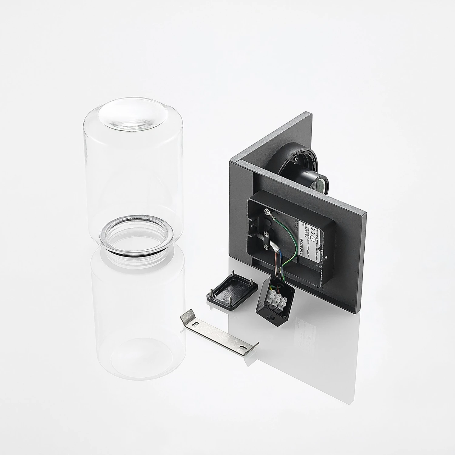 Lucande Semka Außenwandleuchte, Dunkelgrau 9 Lucande Semka Außenwandleuchte, Dunkelgrau – Bild 9