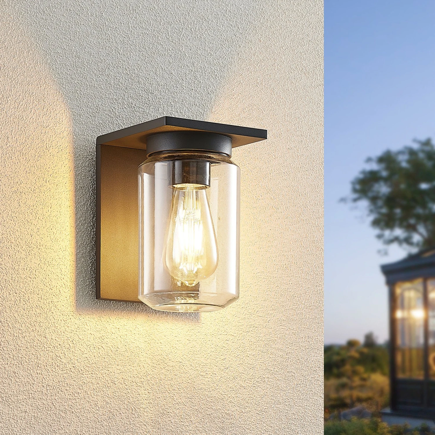 Lucande Semka Außenwandleuchte, Dunkelgrau 1 Lucande Semka Außenwandleuchte, Dunkelgrau