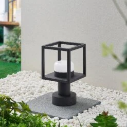 Lucande Timio Sockelleuchte Aus Aluminium