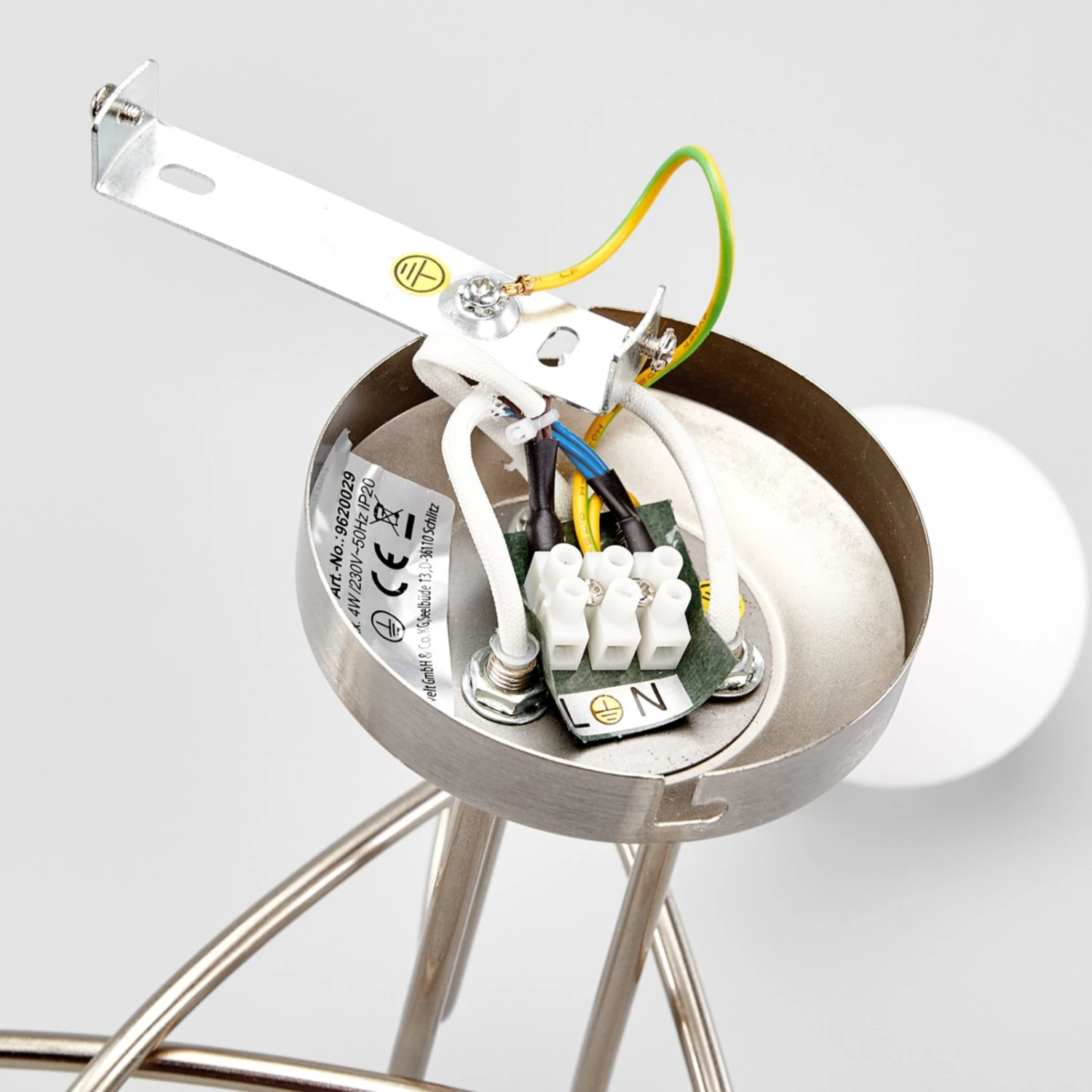 Deckenleuchte Elaina 3-flg., Nickel Matt 8 Deckenleuchte Elaina 3-flg., Nickel Matt – Bild 8