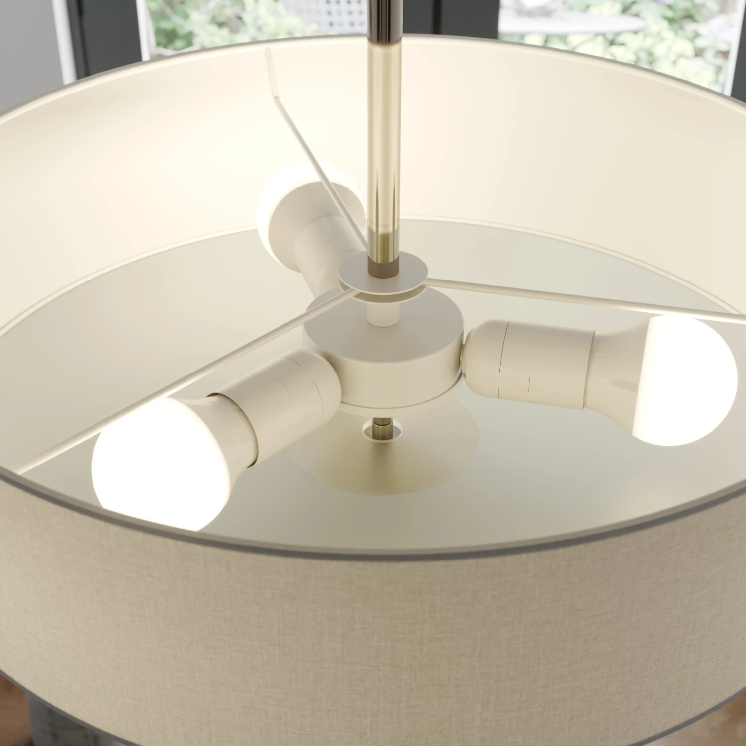 Deckenleuchte Josia Aus Stoff, Weiß 9 Deckenleuchte Josia Aus Stoff, Weiß – Bild 9