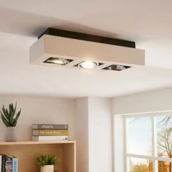 3-flammige Deckenlampe Vince In Weiß