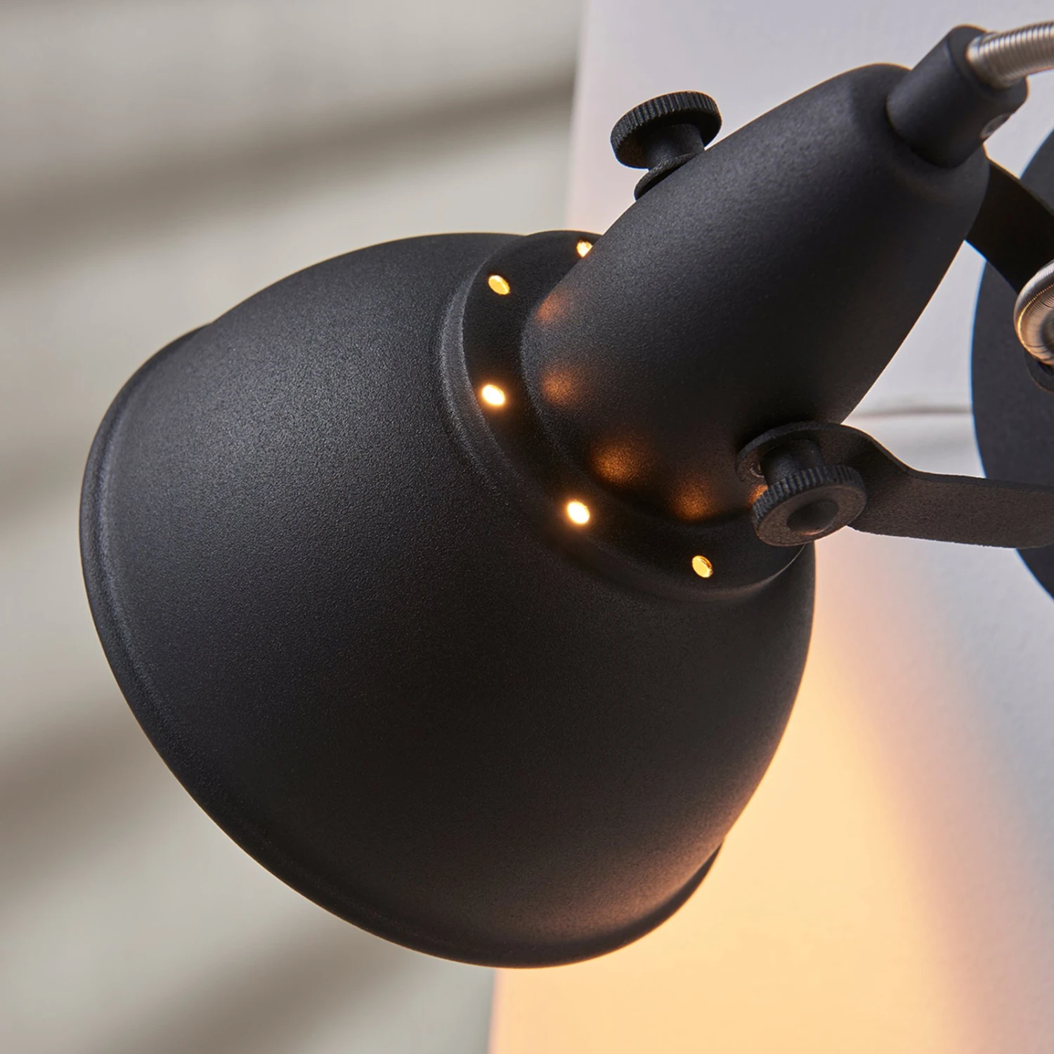 Wandleuchte Julin, Vintage-Look, Schwarz-gold 6 Wandleuchte Julin, Vintage-Look, Schwarz-gold – Bild 6