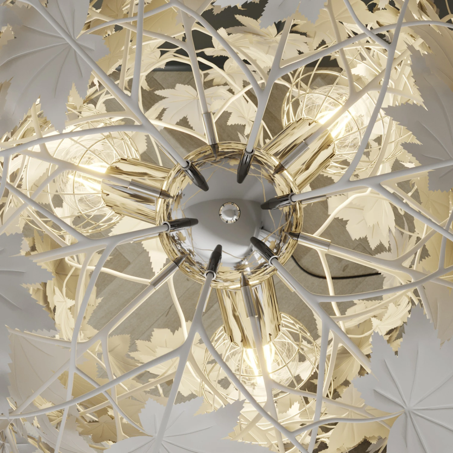 Stehlampe Maple Mit Blattdekor 9 Stehlampe Maple Mit Blattdekor – Bild 9