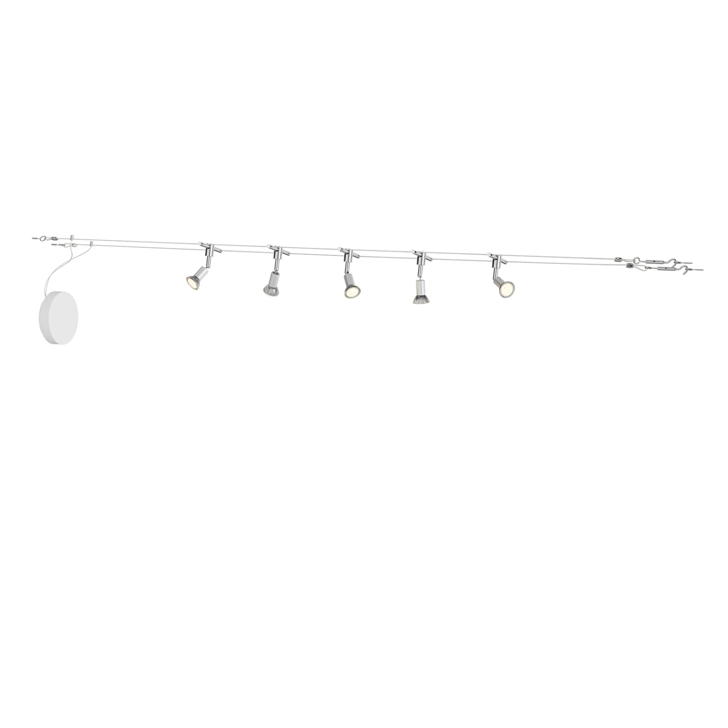 Seilsystem Rope Mit Strahlern, Fünfflammig 6 Seilsystem Rope Mit Strahlern, Fünfflammig – Bild 6