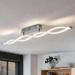 Neue Produkte 9 Lucande LED-Deckenlampe Roan, Wellenförmig