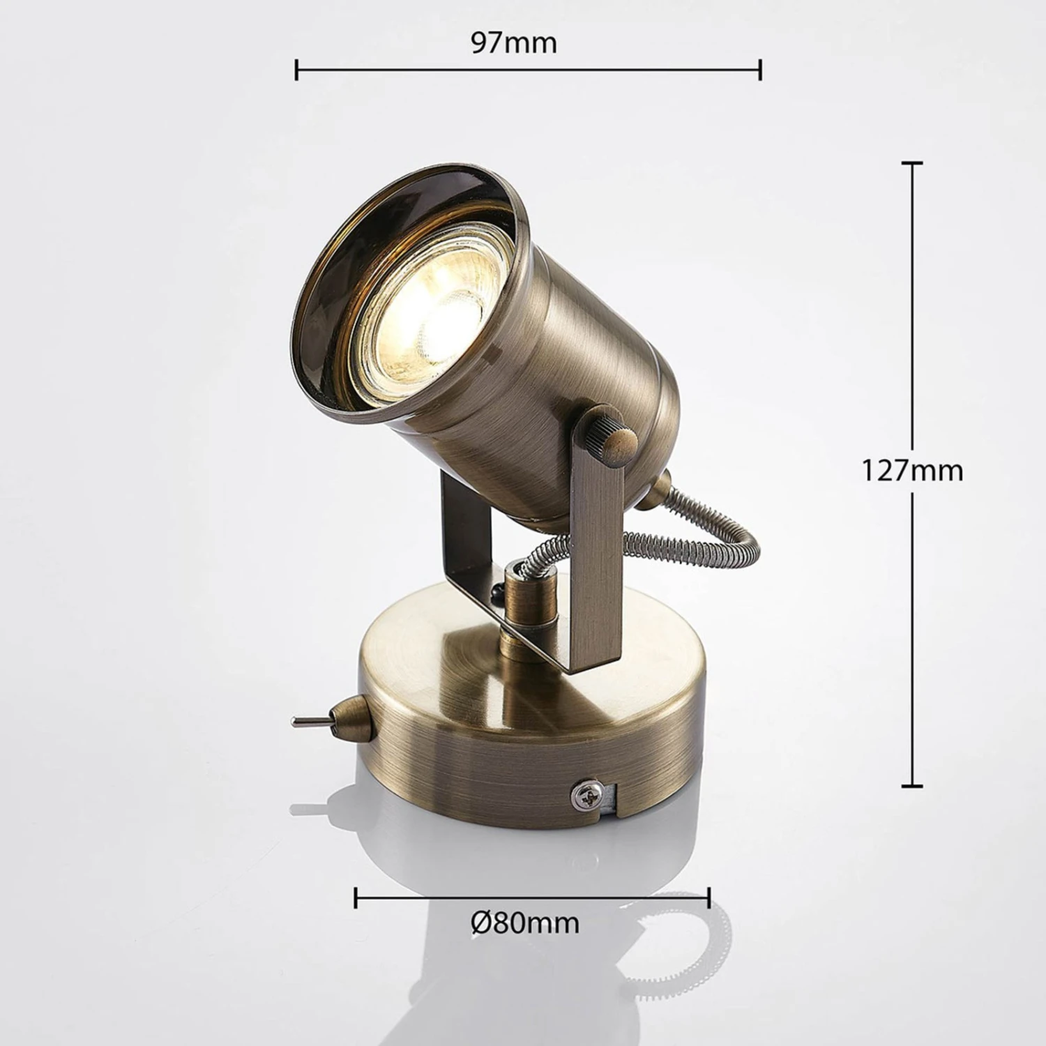 Wandleuchte Anze In Messing Antik 5 Wandleuchte Anze In Messing Antik – Bild 5