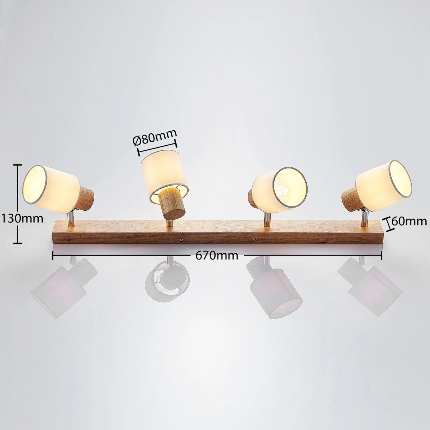 Lindby Wanessa Deckenstrahler, Vierflammig 4 Lindby Wanessa Deckenstrahler, Vierflammig – Bild 4