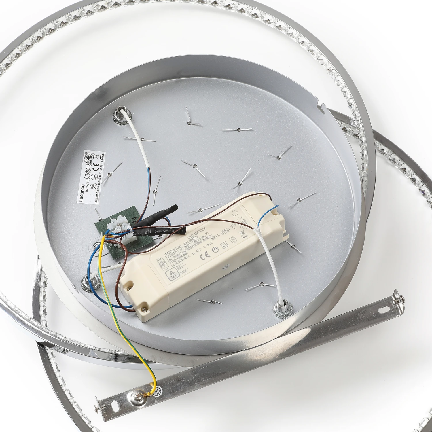 Lucande Keely LED-Deckenleuchte Kristall, 56,5 Cm 8 Lucande Keely LED-Deckenleuchte Kristall, 56,5 Cm – Bild 8