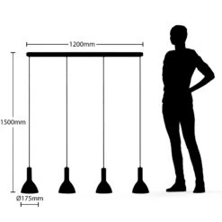 Arcchio Cosmina Hängelampe, 4-fl. Lang Schwarz 12 Arcchio Cosmina Hängelampe, 4-fl. Lang Schwarz -Paulmann Verkaufsgeschäft 9626179 3