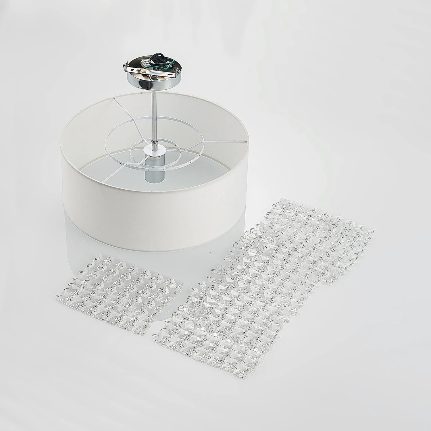 Lindby Estera Deckenleuchte Mit Behang, Weiß 9 Lindby Estera Deckenleuchte Mit Behang, Weiß – Bild 9