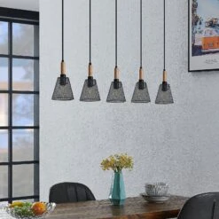 Lindby Layne Pendellampe, Korbschirme, Fünfflammig 10 Lindby Layne Pendellampe, Korbschirme, Fünfflammig -Paulmann Verkaufsgeschäft 9626976 1