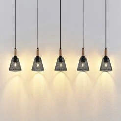 Lindby Layne Pendellampe, Korbschirme, Fünfflammig 11 Lindby Layne Pendellampe, Korbschirme, Fünfflammig -Paulmann Verkaufsgeschäft 9626976 2