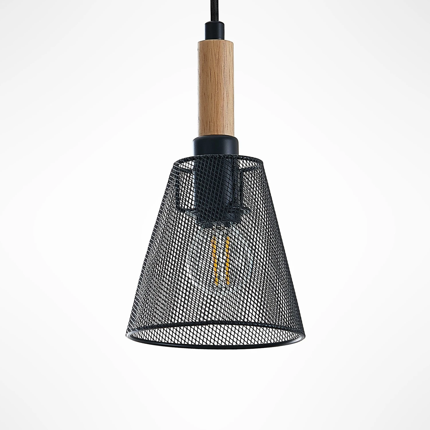 Lindby Layne Pendellampe, Korbschirme, Fünfflammig 5 Lindby Layne Pendellampe, Korbschirme, Fünfflammig – Bild 5