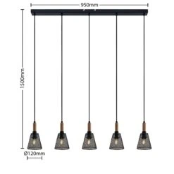 Lindby Layne Pendellampe, Korbschirme, Fünfflammig 15 Lindby Layne Pendellampe, Korbschirme, Fünfflammig -Paulmann Verkaufsgeschäft 9626976 6