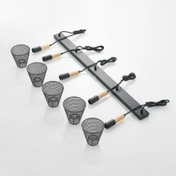 Lindby Layne Pendellampe, Korbschirme, Fünfflammig 16 Lindby Layne Pendellampe, Korbschirme, Fünfflammig -Paulmann Verkaufsgeschäft 9626976 7