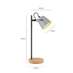 Lindby Adalin Tischleuchte, Grau 15 Lindby Adalin Tischleuchte, Grau -Paulmann Verkaufsgeschäft 9627377 6