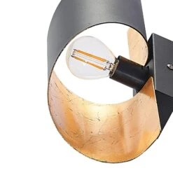 Lindby Chenotara Wandlampe In Schwarz Und Gold -Paulmann Verkaufsgeschäft 9627631 6