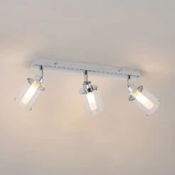 Lindby Vinza Strahler Mit Doppelschirm, Chrom Lang 14 Lindby Vinza Strahler Mit Doppelschirm, Chrom Lang -Paulmann Verkaufsgeschäft 9628115 5