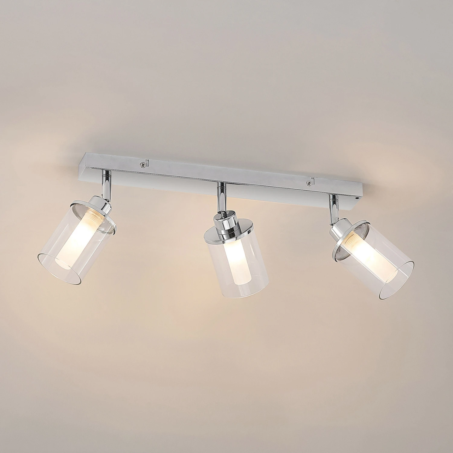 Lindby Vinza Strahler Mit Doppelschirm, Chrom Lang 6 Lindby Vinza Strahler Mit Doppelschirm, Chrom Lang – Bild 6