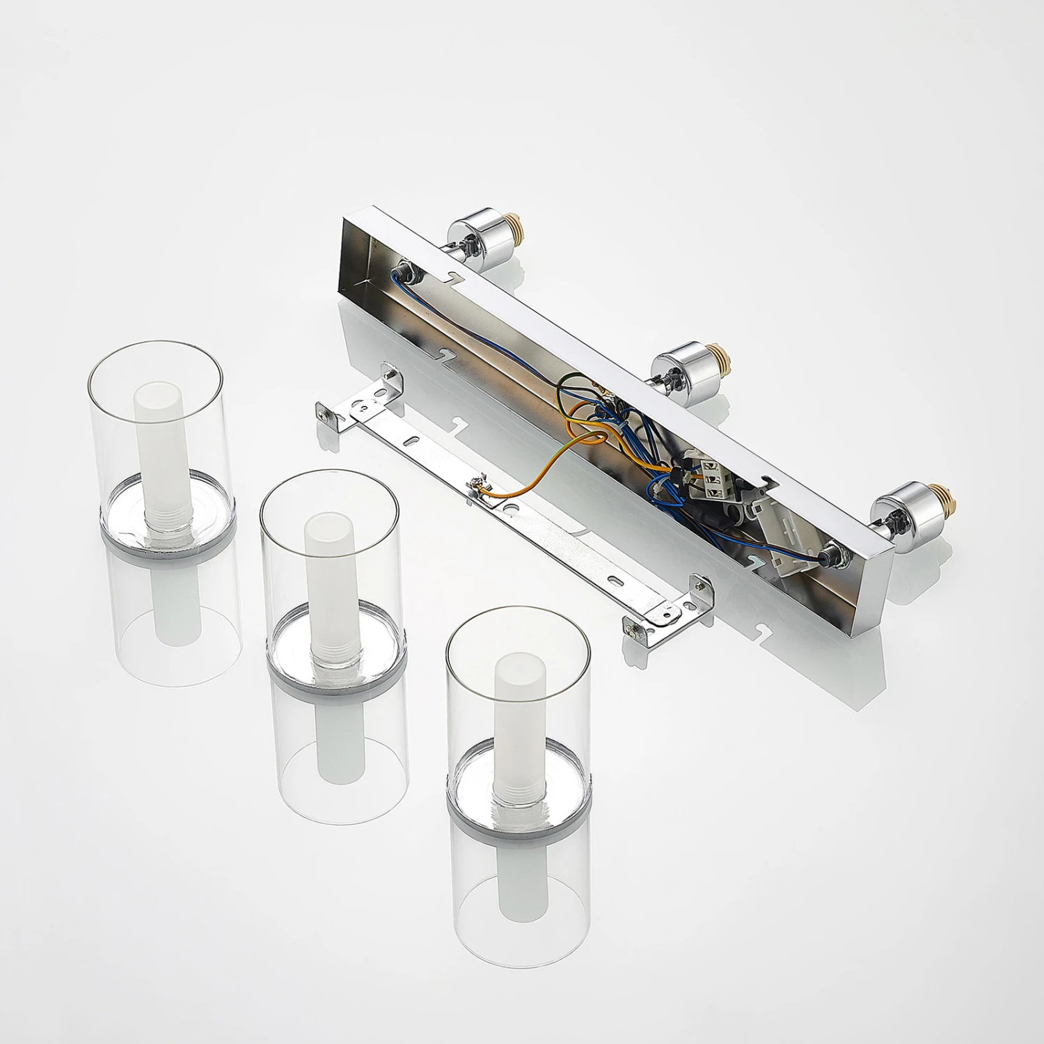 Lindby Vinza Strahler Mit Doppelschirm, Chrom Lang 9 Lindby Vinza Strahler Mit Doppelschirm, Chrom Lang – Bild 9