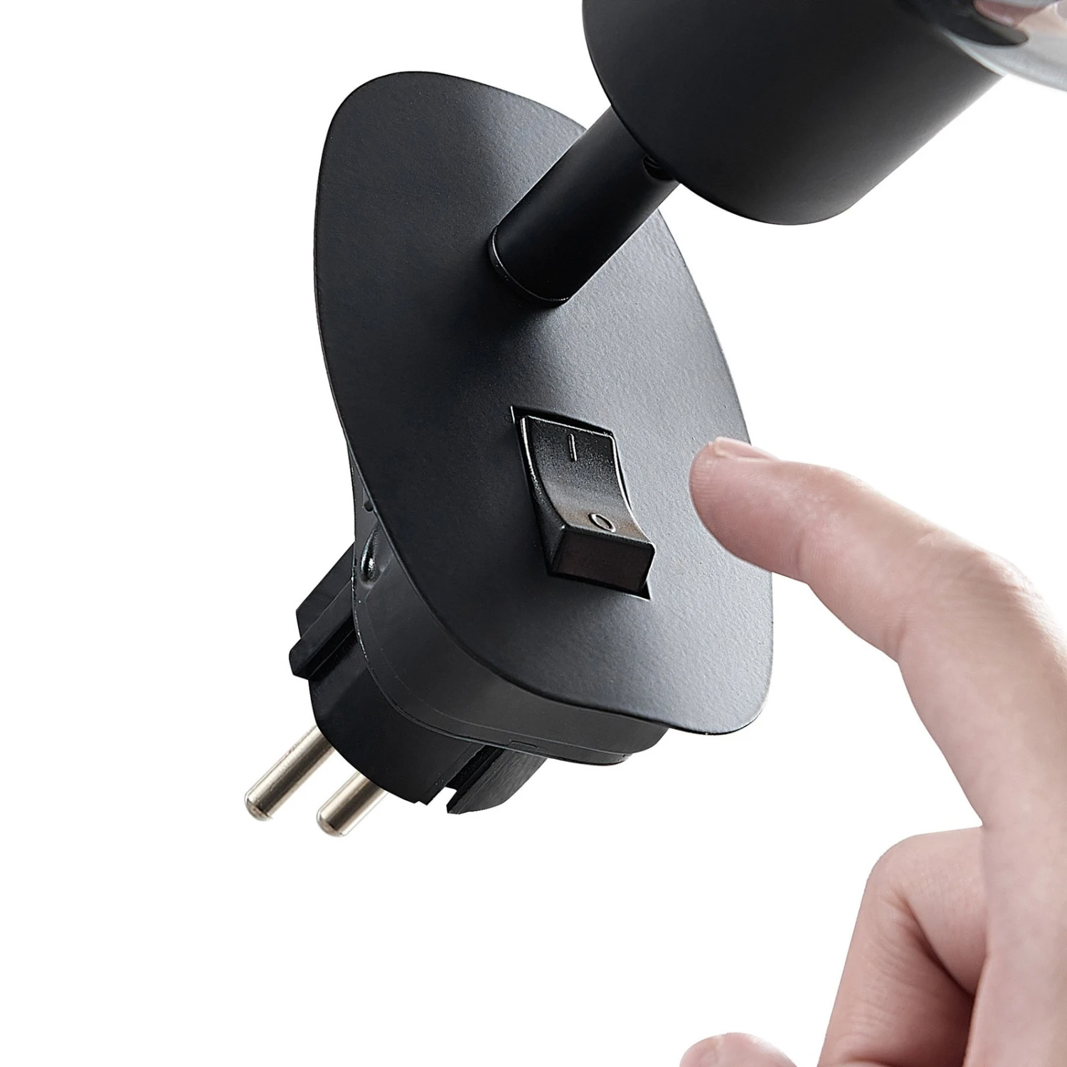 Lindby Lioma Steckdosenleuchte, Neigbar, Schwarz 7 Lindby Lioma Steckdosenleuchte, Neigbar, Schwarz – Bild 7