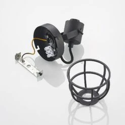 Lindby Flintos Käfig-Spot, Einflammig, Schwarz -Paulmann Verkaufsgeschäft 9628342 7