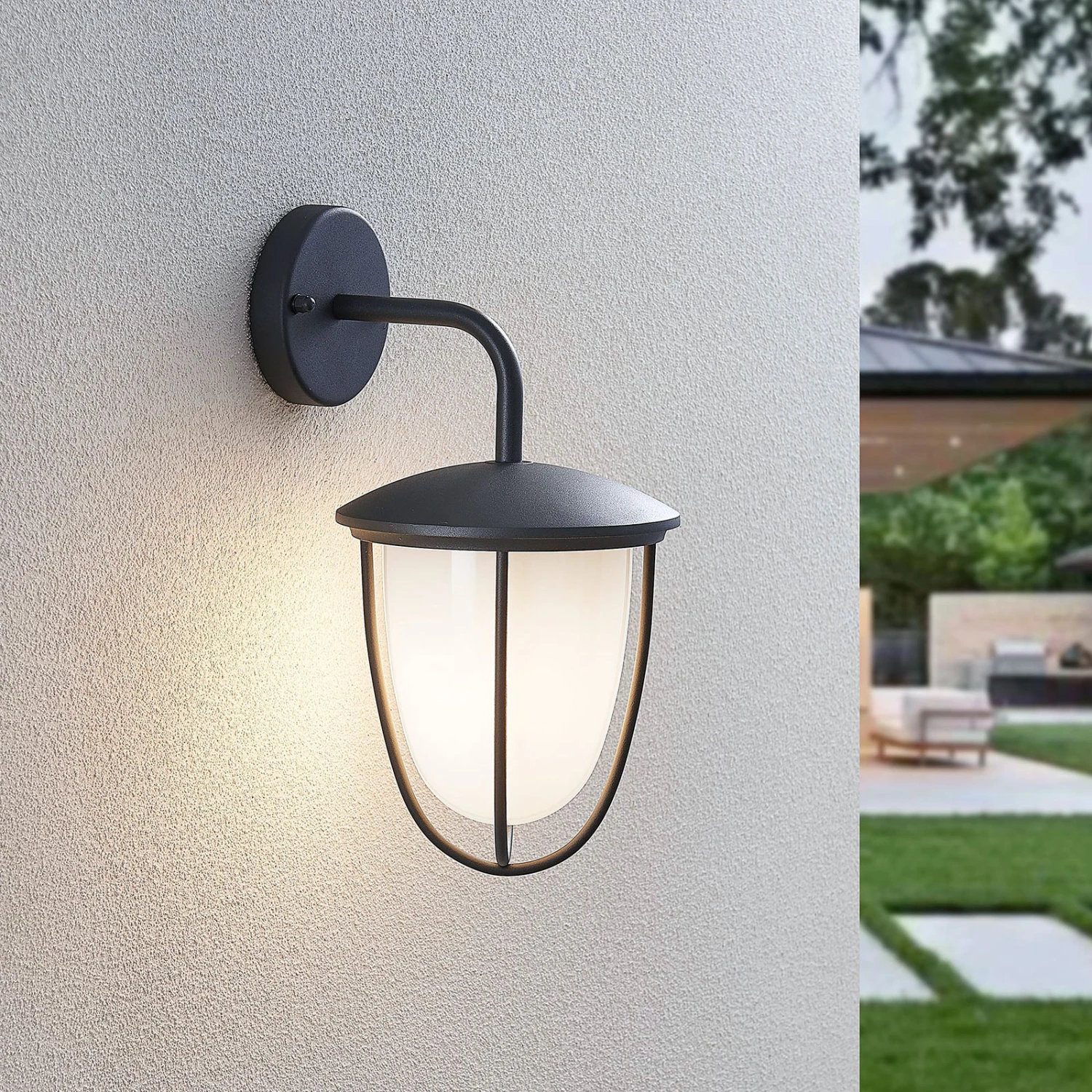 Außenwandleuchte Narek, Dunkelgrau 2 Außenwandleuchte Narek, Dunkelgrau – Bild 2
