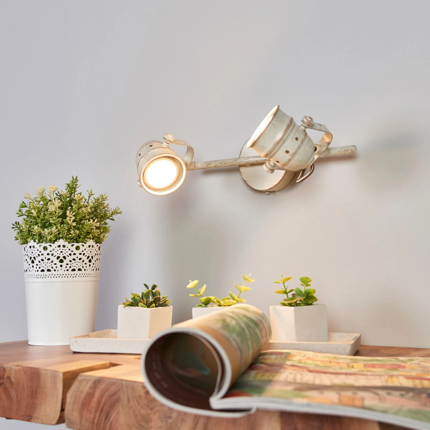 2-flammige Deckenlampe Leonor In Weiß 5 2-flammige Deckenlampe Leonor In Weiß – Bild 5